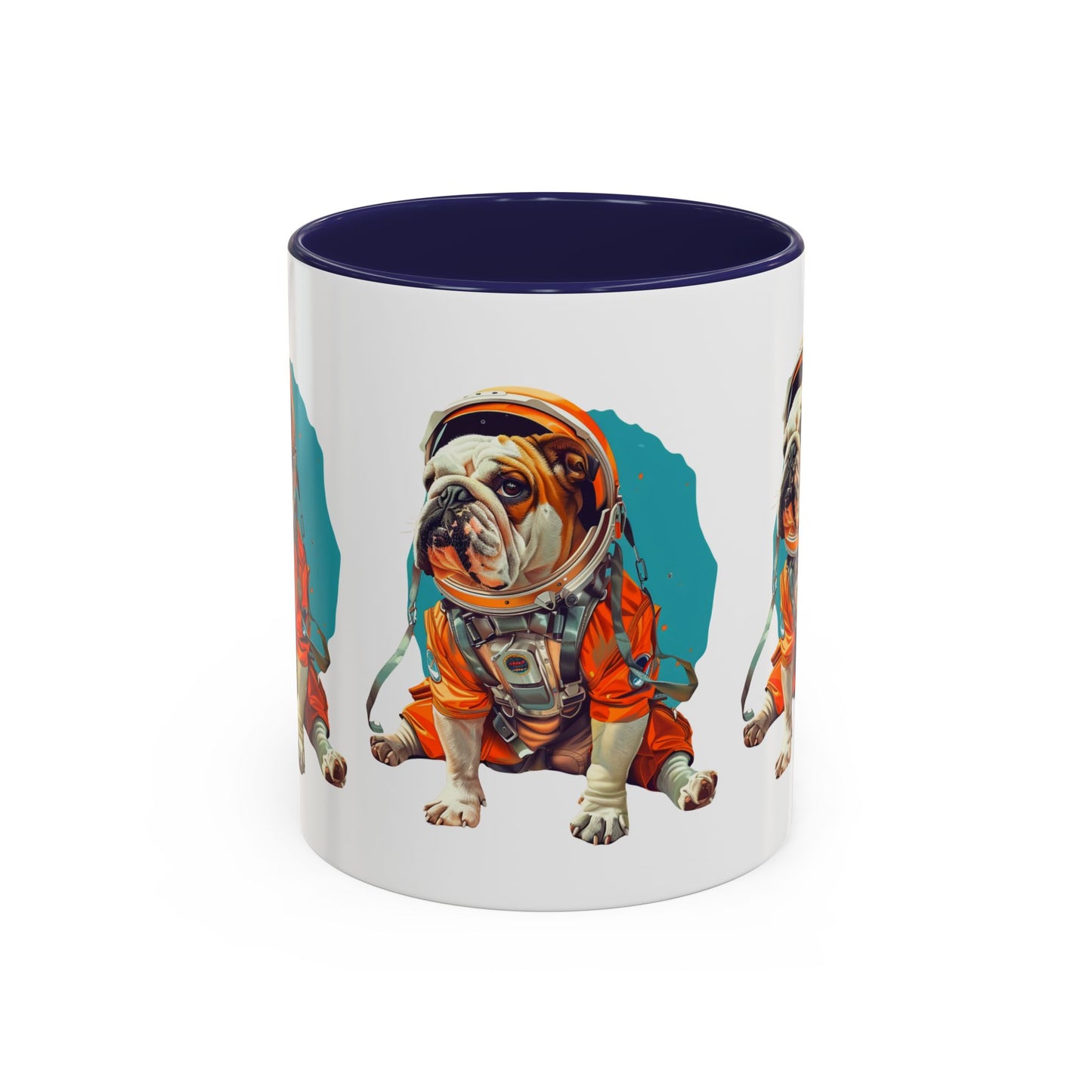 Mug - Fun Bulldog Astronaut Coffee Mug (11, 15oz)