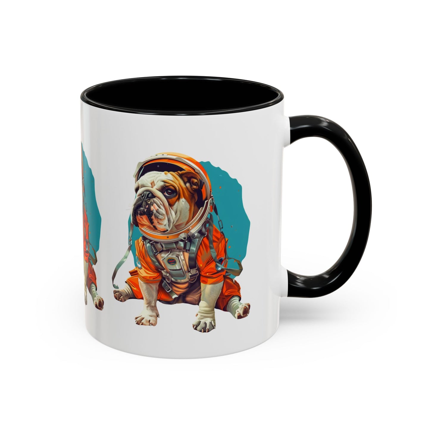 Mug - Fun Bulldog Astronaut Coffee Mug (11, 15oz)