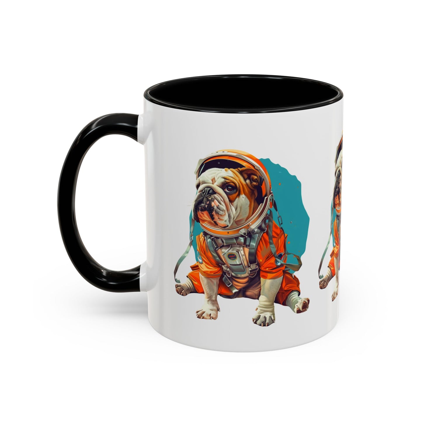 Mug - Fun Bulldog Astronaut Coffee Mug (11, 15oz)