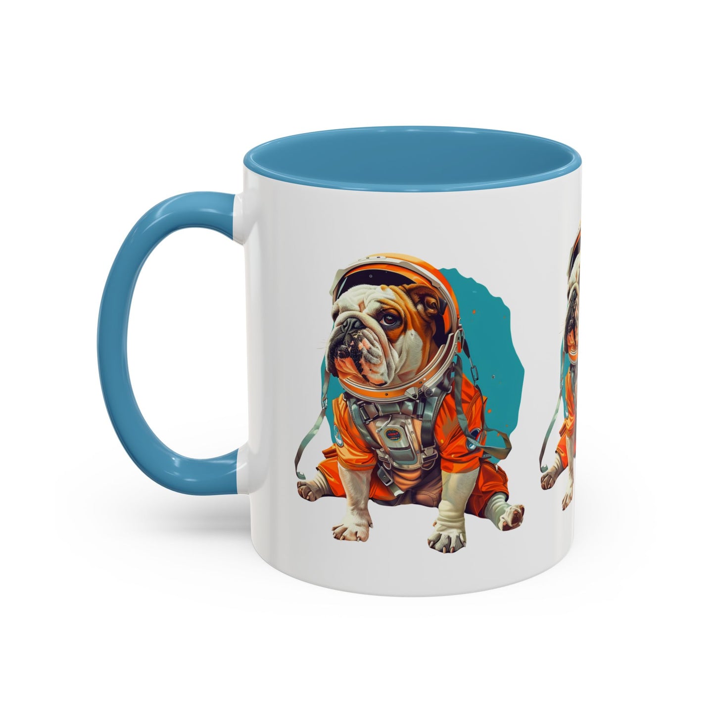 Mug - Fun Bulldog Astronaut Coffee Mug (11, 15oz)