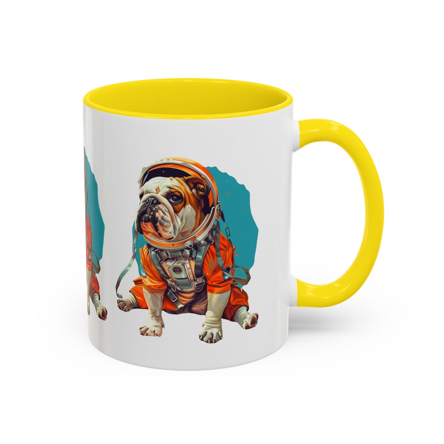 Mug - Fun Bulldog Astronaut Coffee Mug (11, 15oz)