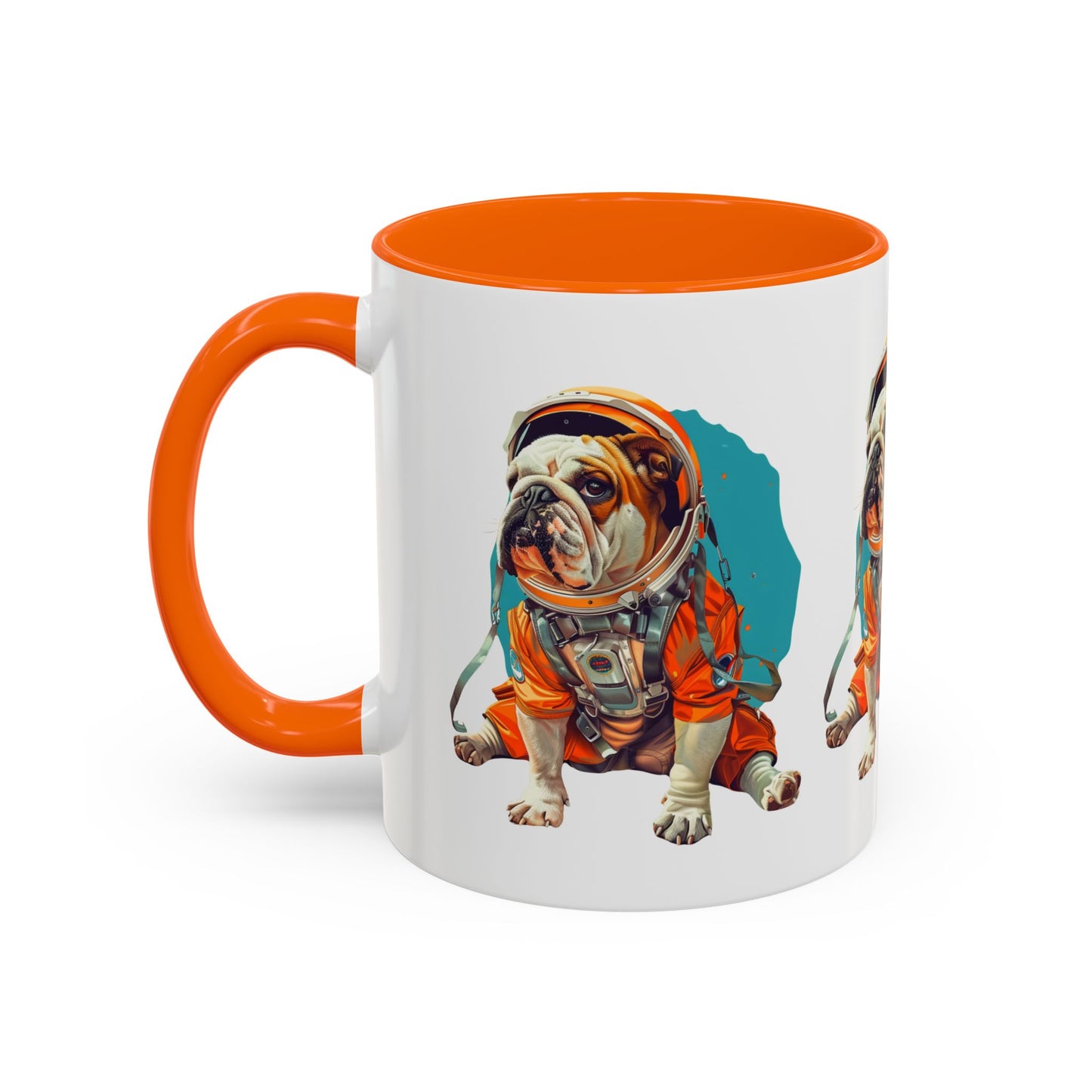 Mug - Fun Bulldog Astronaut Coffee Mug (11, 15oz)