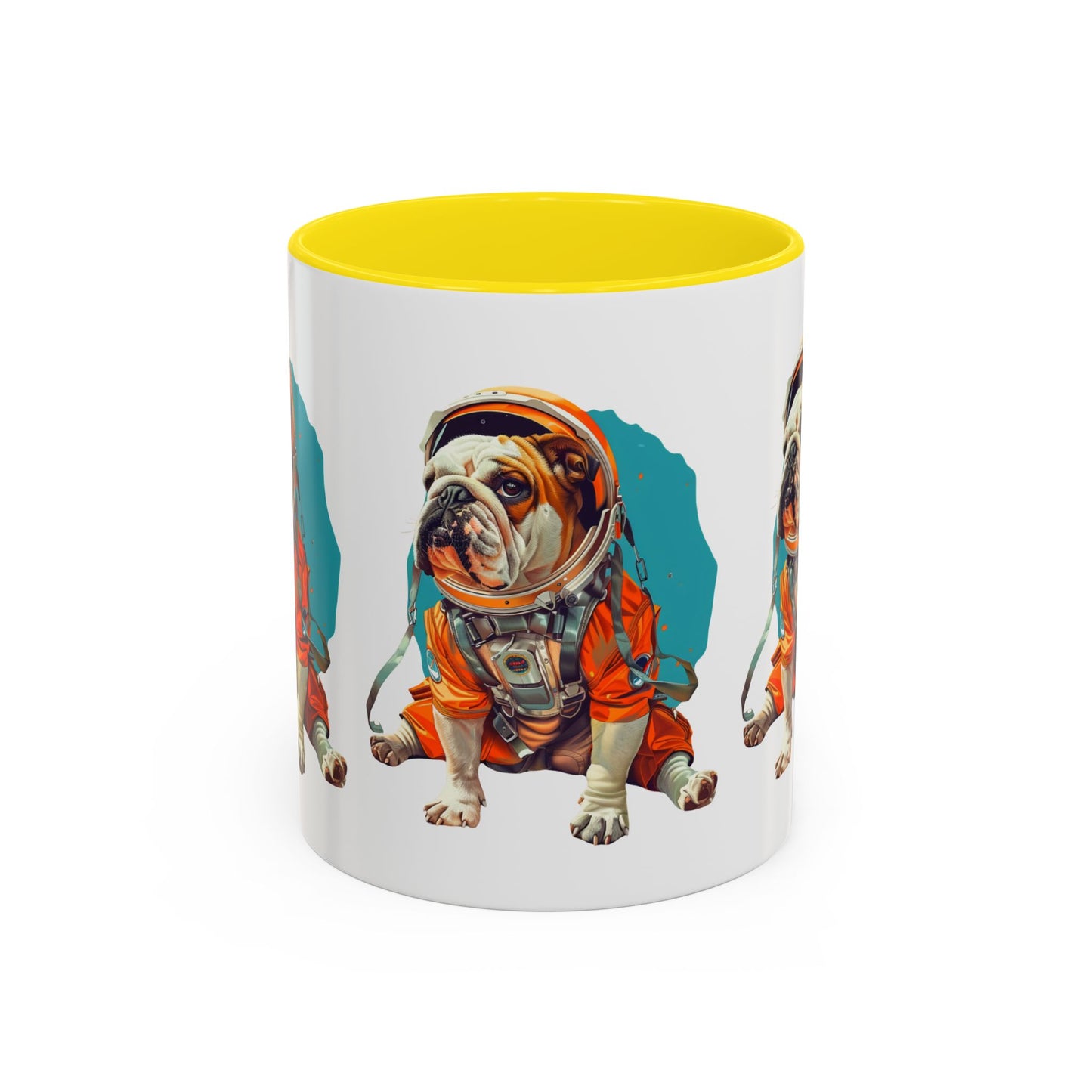 Mug - Fun Bulldog Astronaut Coffee Mug (11, 15oz)