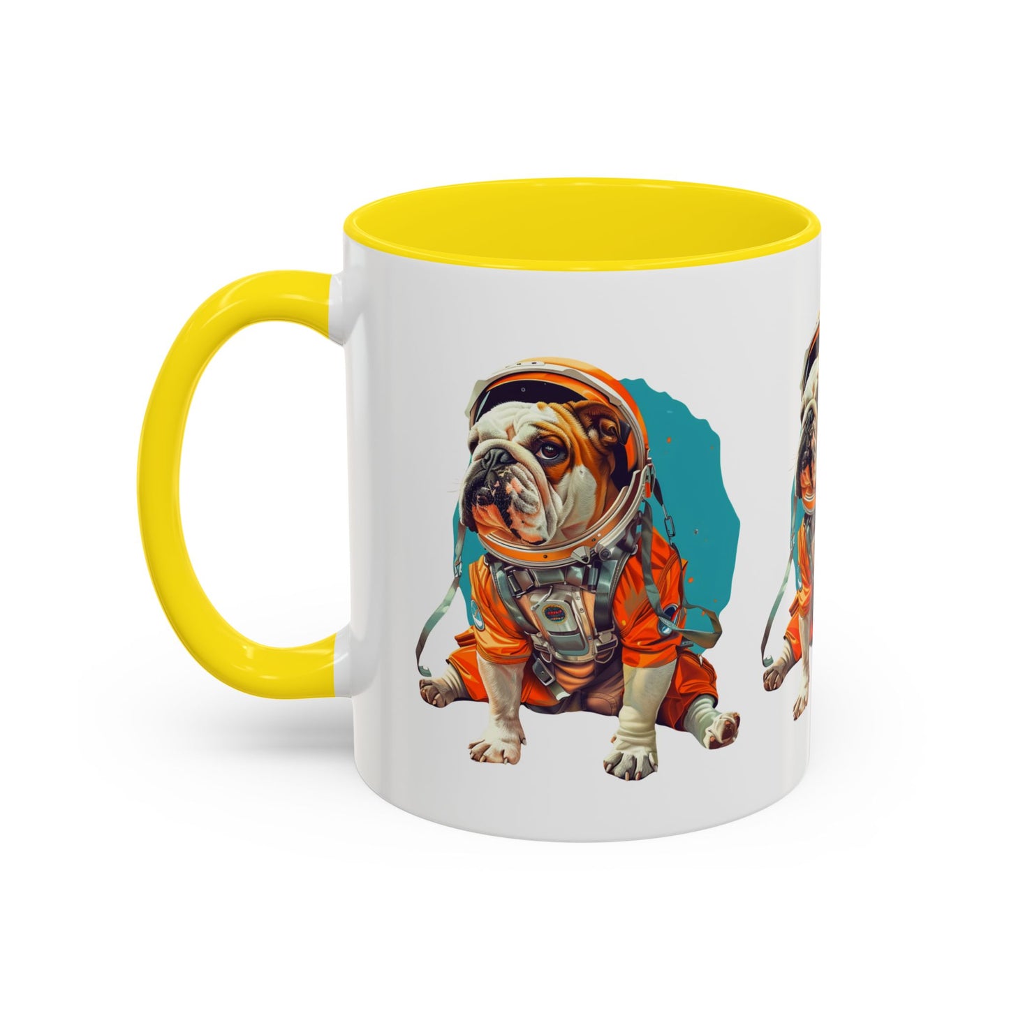 Mug - Fun Bulldog Astronaut Coffee Mug (11, 15oz)