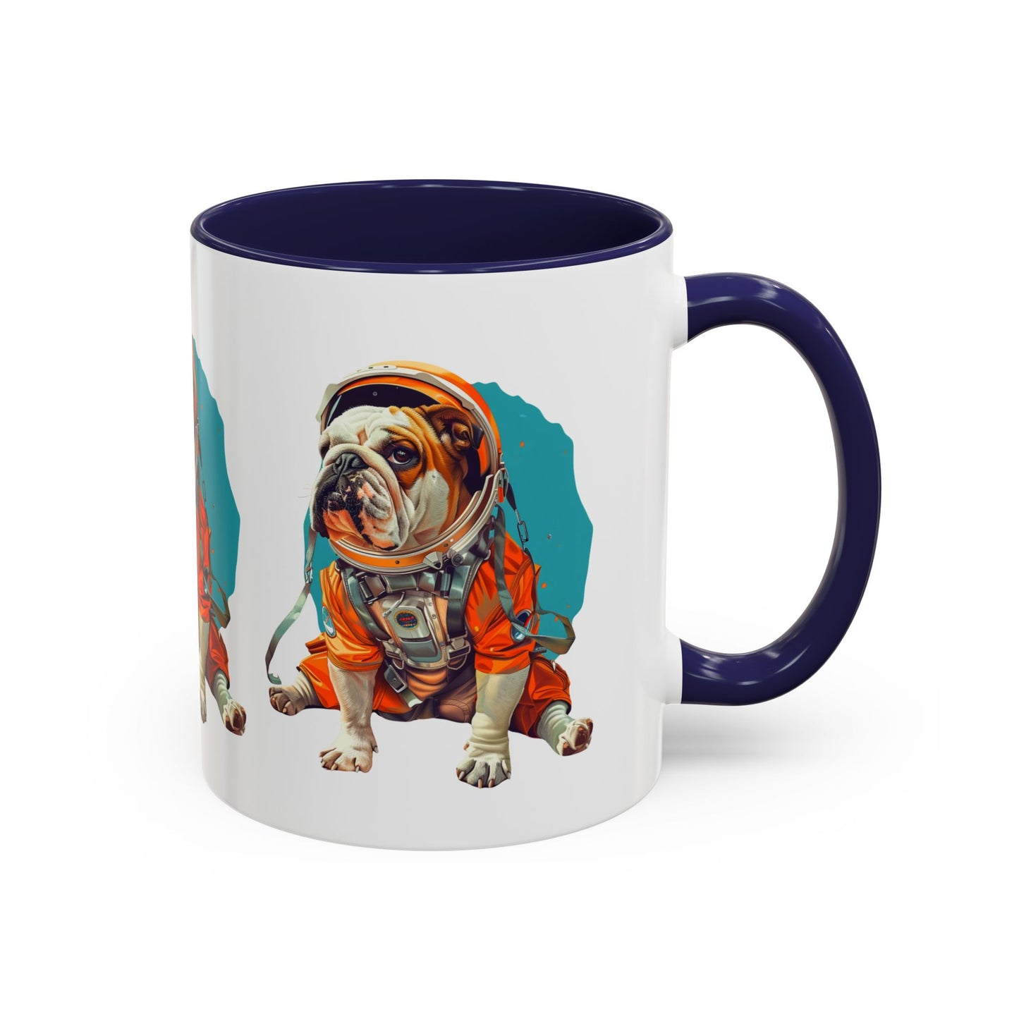 Mug - Fun Bulldog Astronaut Coffee Mug (11, 15oz)