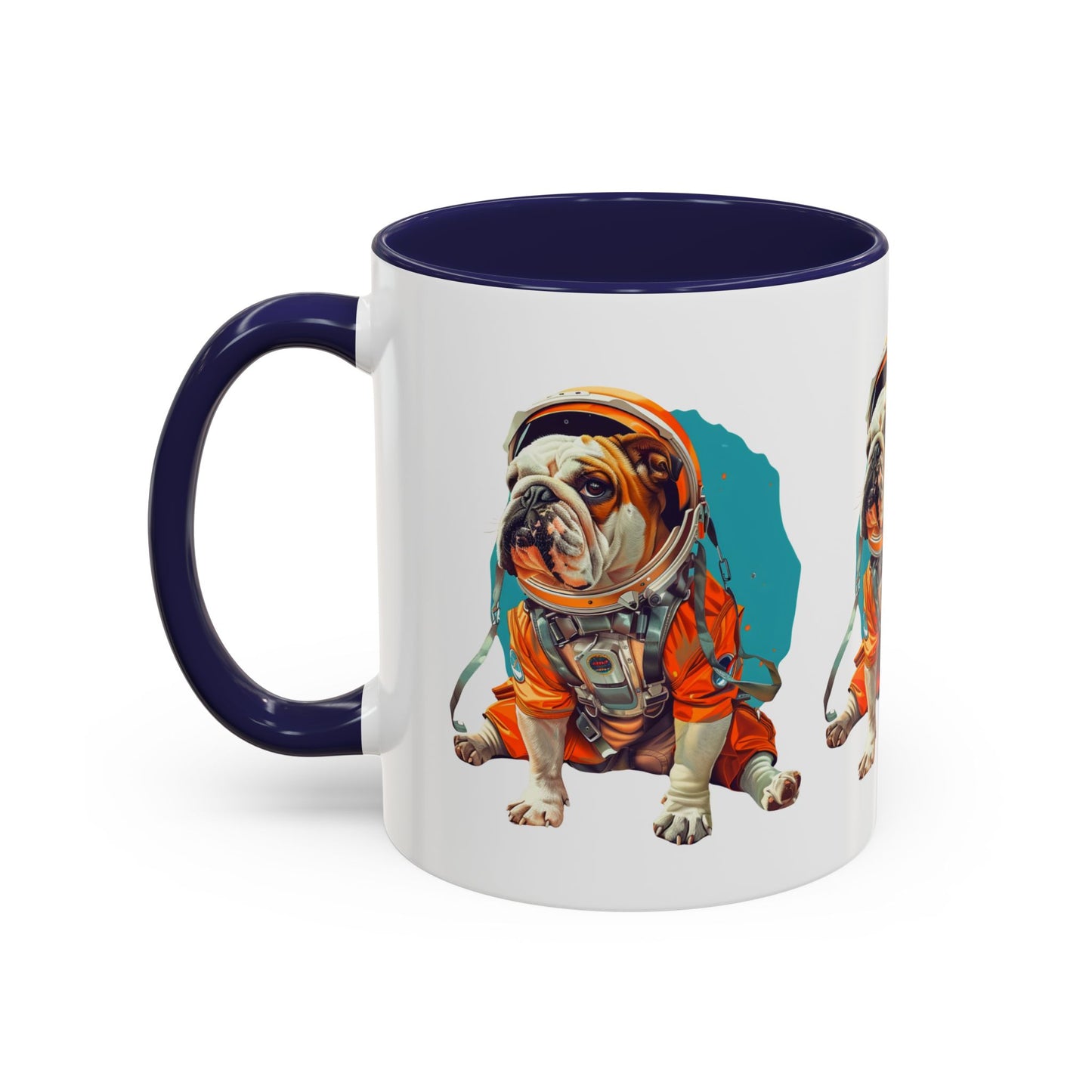Mug - Fun Bulldog Astronaut Coffee Mug (11, 15oz)