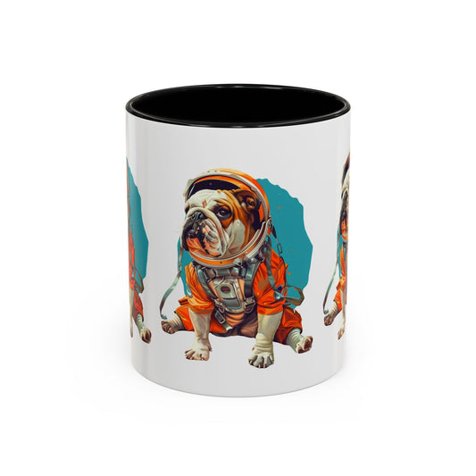 Mug - Fun Bulldog Astronaut Coffee Mug (11, 15oz)