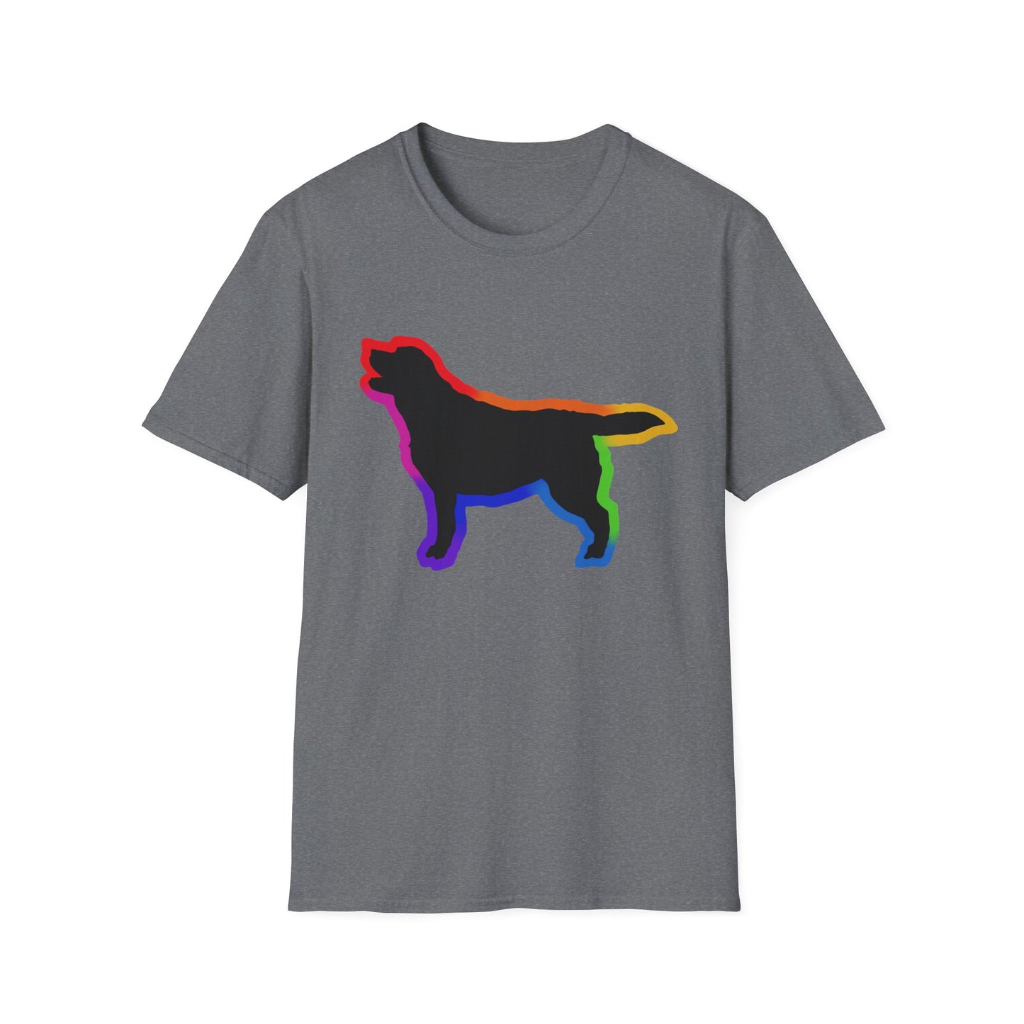 Golden Retriever T-Shirt - Rainbow Print for Dog Lovers